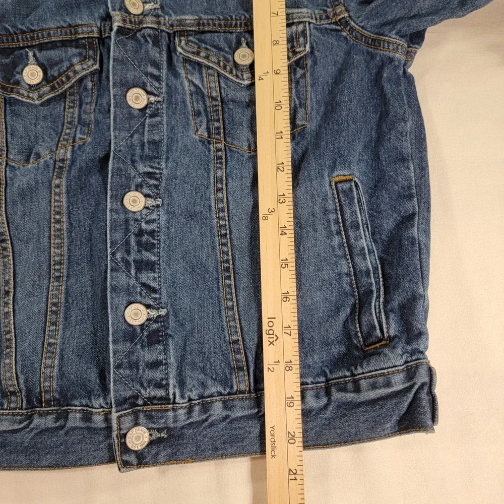 Gap Kids XL 12-13 Regular Medium Wash Denim Trucker Jacket 491331-00 Blue Cotton